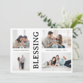 Kid's First Christmas Family Photo Script  シーズンカード (スタンド正面)