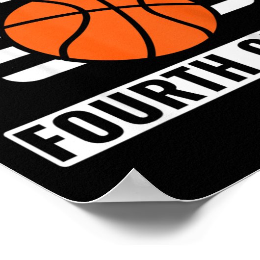 Kids First Day Of 4th Grade Boys Fourth Grade Bysk ポスター (角)