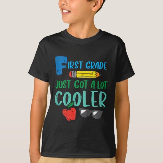 Kids First Grade Just Got Cooler 1st First Day Of  Tシャツ (正面)