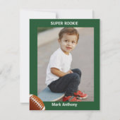 Kids Football Rookie Trading Card 招待状 (正面)