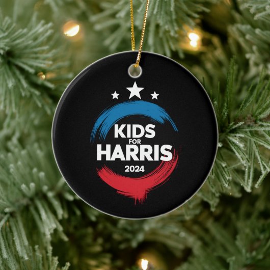 Kids For Harris President Kids Love Kamala Harris セラミックオーナメント (ツリー)