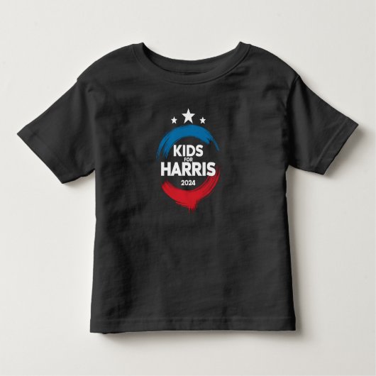 Kids For Harris President Kids Love Kamala Harris トドラーTシャツ (正面)