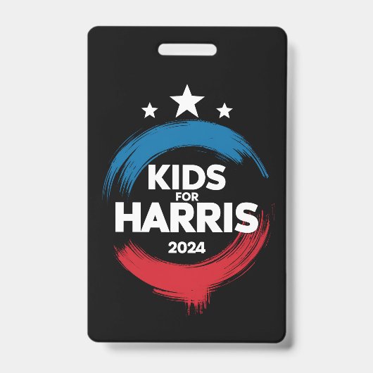 Kids For Harris President Kids Love Kamala Harris バッジ (正面)