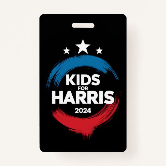Kids For Harris President Kids Love Kamala Harris バッジ (正面)