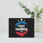 Kids For Harris President Kids Love Kamala Harris ポストカード (スタンド正面)