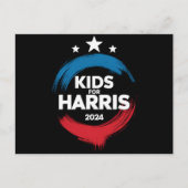 Kids For Harris President Kids Love Kamala Harris ポストカード (正面)