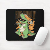 Kids Fore Squad T-rex Dinosaur Golf Player Graphic マウスパッド (マウス)