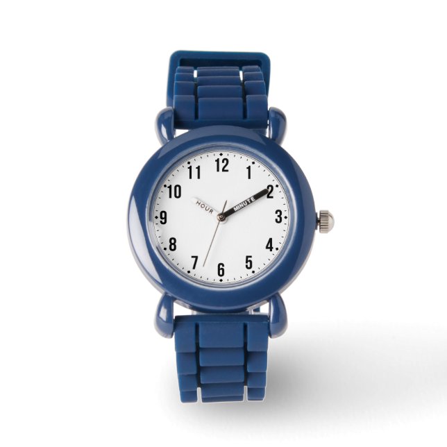 Kids Formal Photo Watch with Soft Silicone Strap 腕時計 (正面)