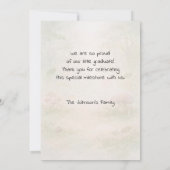 Kids Fox Bear Bunny Woodland Graduation カード (裏面)