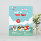 Kid's Funday Flyer template (スタンド正面)