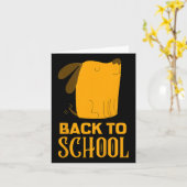 Kids Funny Back To School Outfits For Boys Back To カード (黄色い花)