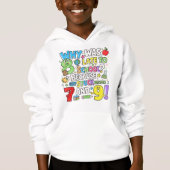Kids Funny Maths Hoodie | Numbers Joke UK (正面)