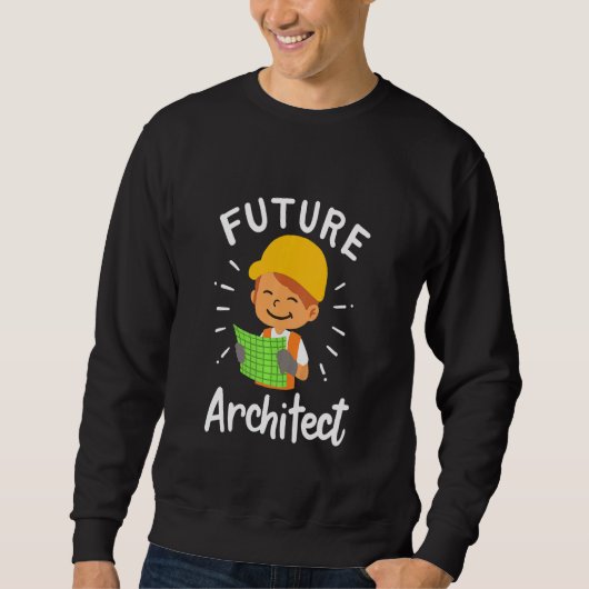 Kids Future Architect Architecture Cadエンジニアそう スウェットシャツ (正面)
