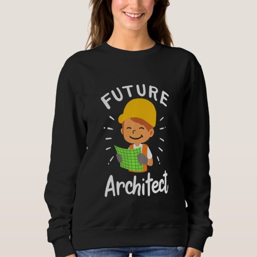 Kids Future Architect Architecture Cadエンジニアそう スウェットシャツ (正面)