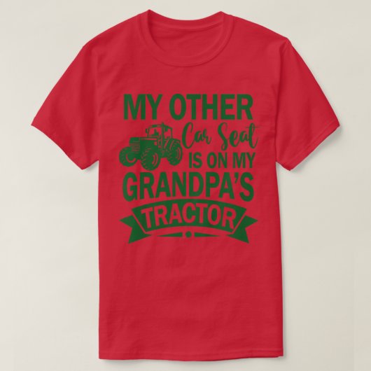 Kids Future Farmer Farm My Other Car Seat Is On Gr Tシャツ (デザイン正面)