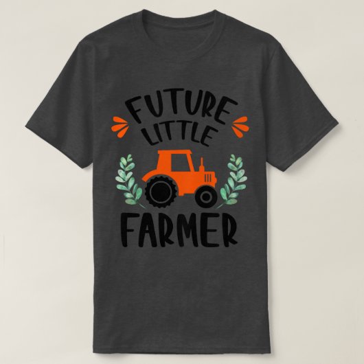 Kids Future Little Farmer Baby Cute Tractor Countr Tシャツ (デザイン正面)