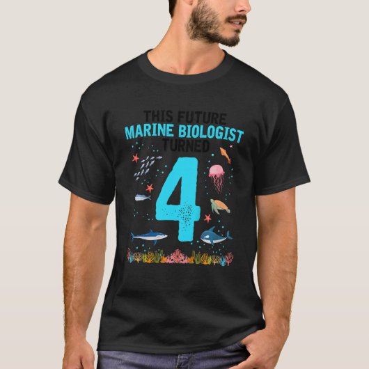 Kids Future Marine Biologistデザインfor海 Tシャツ (正面)