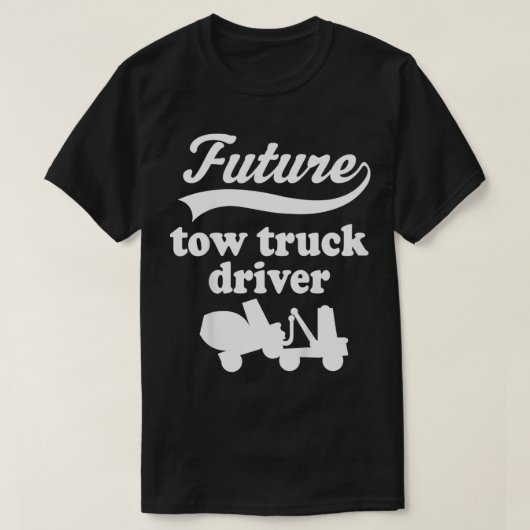 Kids Future Tow Truck Driver  Tシャツ (デザイン正面)