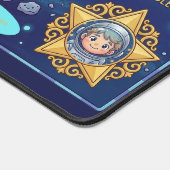 Kids Galaxy Space Map Photo Name Custom Desk Mat デスクマット (コーナー)