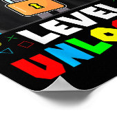 Kids Game Gaming 2nd Grade Level Unlocked First Da ポスター (角)