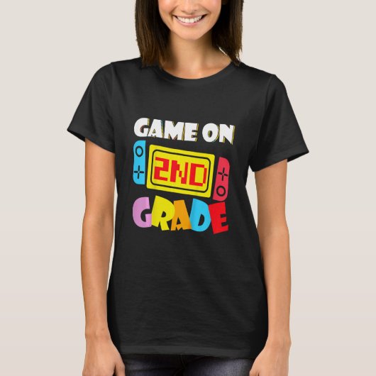 Kids Game On 2nd Grade Gaming First Day Back To Sc Tシャツ (正面)