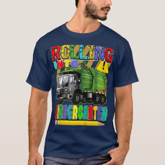 Kids Garbage Truck, Back to School - Rolling Into  Tシャツ