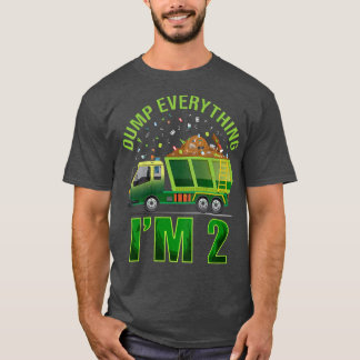 Kids Garbage Truck Dump Everything I'm 2 Garbage T Tシャツ