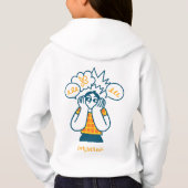 Kids - Girls white hoodie with logomark (裏面)