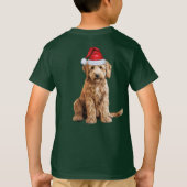 Kids Goldendoodle Dog Lover Funny Christmas Tシャツ (裏面)