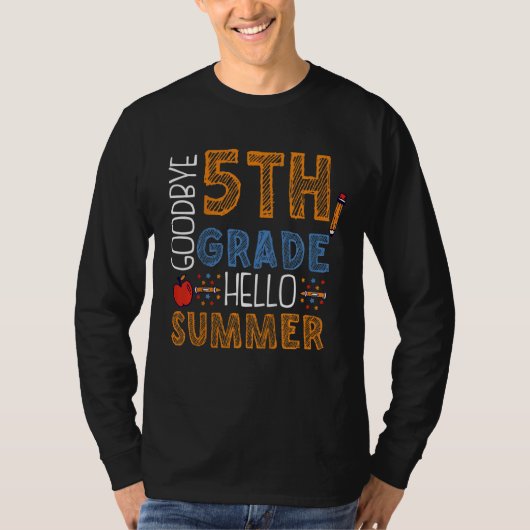 Kids Goodbye 5年生Hello夏5年生Gr Tシャツ (正面)