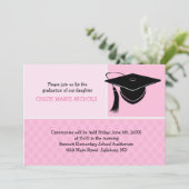 Kids Graduation Announcements(女子の場合) 招待状 (スタンド正面)