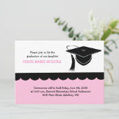 Kids Graduation Announcements(女子の場合) 招待状 (スタンド正面)