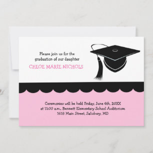 Kids Graduation Announcements(女子の場合) 招待状