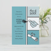 Kids Graduation Announcements(少年の場合) 招待状 (スタンド正面)