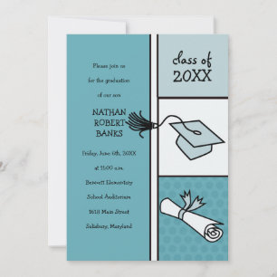 Kids Graduation Announcements(少年の場合) 招待状
