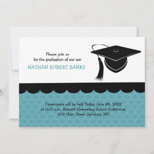 Kids Graduation Announcements(少年の場合) 招待状