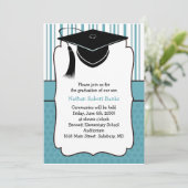 Kids Graduation Announcements（少年の場合） 招待状 (スタンド正面)
