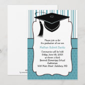 Kids Graduation Announcements（少年の場合） 招待状 (正面/裏面)