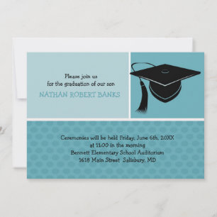 Kids Graduation Announcements(少年の場合) 招待状