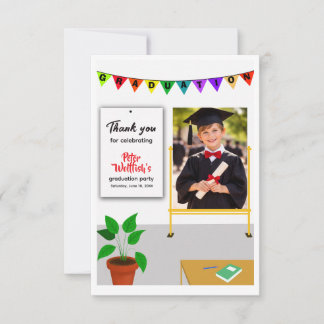 Kid's Graduation Party Thank You Card サンキューカード