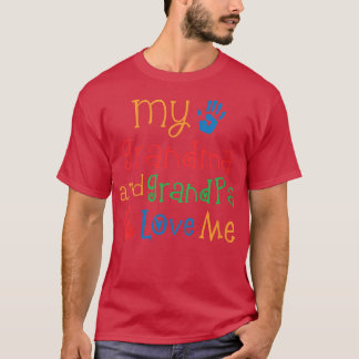 Kids Grandma And Grandpa Love Me Grandchild Tee Tシャツ