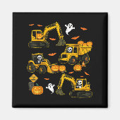 Kids Halloween Construction Trucks Costume Toddler マグネット (正面)