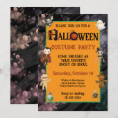 Kids Halloween Costume Party 招待状 (正面/裏面)