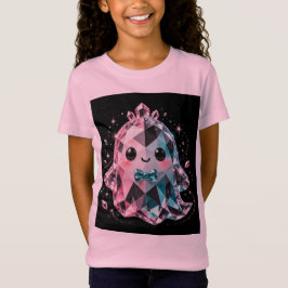 Kids Halloween Crystal Ghost T-Shirt Tシャツ