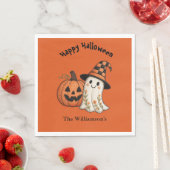 Kids Halloween Cute Costume Party  スタンダードランチョンナプキン (インサイチュ)