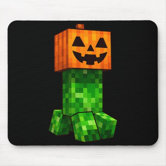 Kids Halloween Gamer Xel Jack O Lantern Pumpkin Bo マウスパッド (正面)