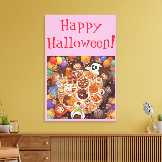 Kid's Halloween Party キャンバスプリント (インサイチュ (リビング))