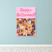 Kid's Halloween Party キャンバスプリント (インサイチュ (ウッドフロア))