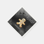 Kids Halloween Party Skeleton Black Paper スタンダードカクテルナプキン (角)