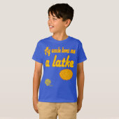 Kids' Hanukkah Shirt - "My uncle loves me a latke" Tシャツ (正面フル)